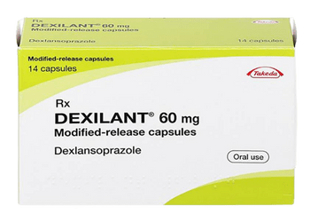 Image of Dexilant (Dexlansoprazole) capsules used to treat acid reflux and GERD, sold near me by LifeRx Pharmacy