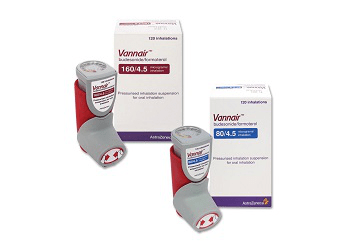 Image of Symbicort inhaler used for asthma and COPD control with budesonide and formoterol, available at LifeRx Pharmacy