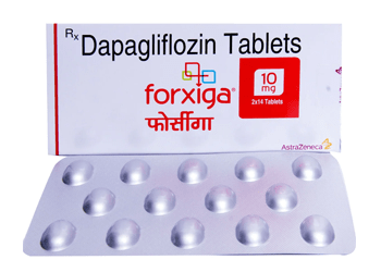 Image of Farxiga tablets used to treat type 2 diabetes and support heart and kidney health, available at LifeRx Pharmacy